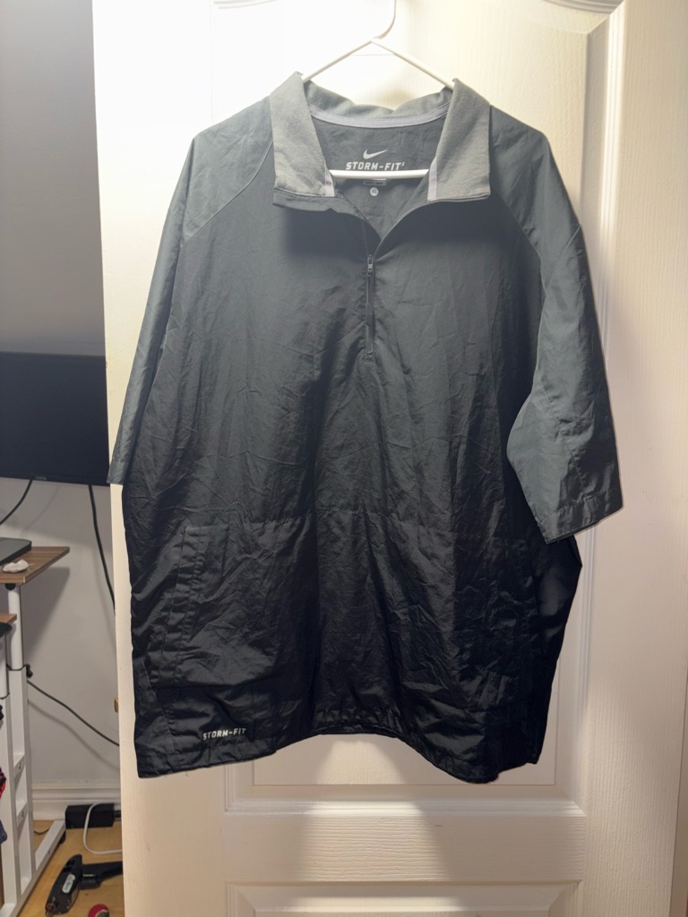 Nike Black Storm-FIT Quarter-Zip Windbreaker Pullover
